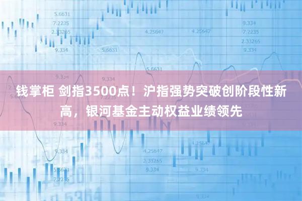 钱掌柜 剑指3500点！沪指强势突破创阶段性新高，银河基金主动权益业绩领先